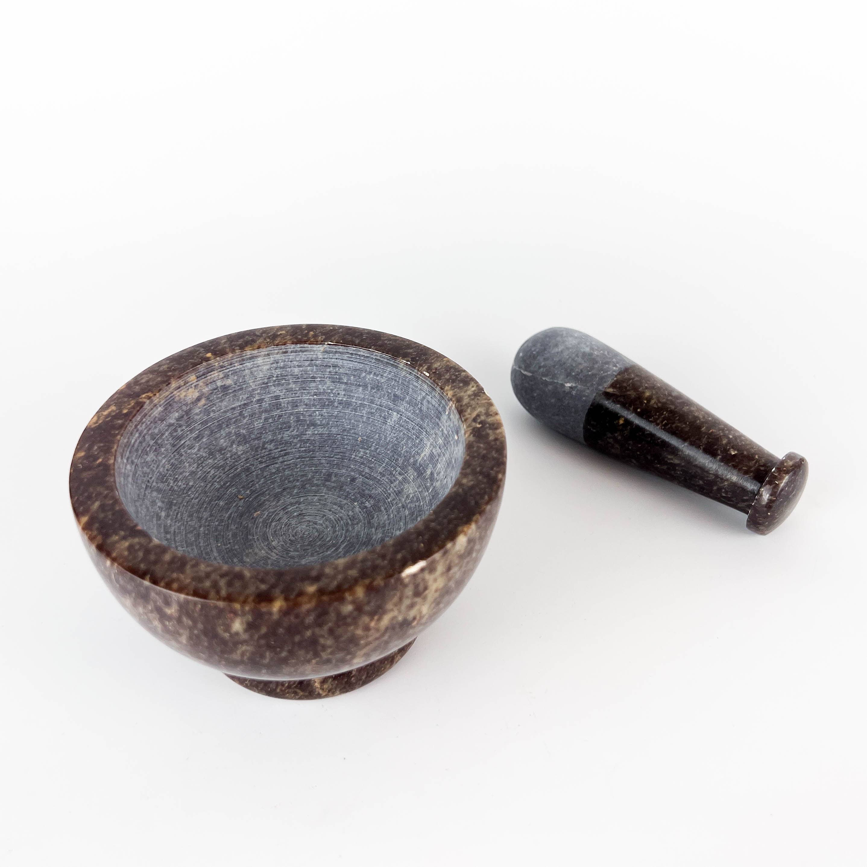 GREENROOTS USA LLC - Wholesale Mortar & pestle - Soap Stone Mortar & Pestle 4"D,3"H8