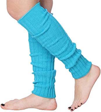 Isadora Paccini 80s Women's Ribbed Leg Warmers for Party Sports