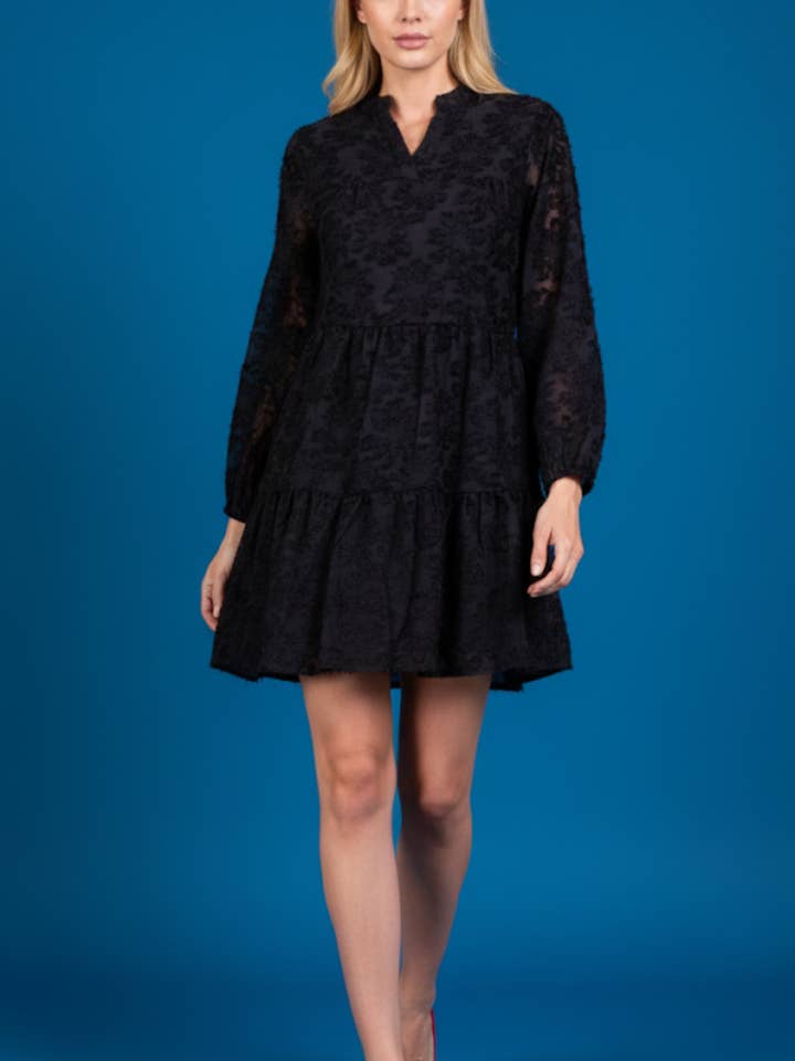 16091 black short dresses for wholesale by Lilie Rose