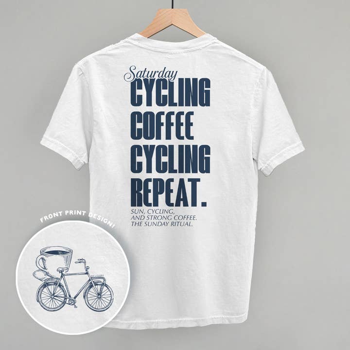 Ivy + Cloth - Wholesale Graphic Sweatshirt - Women's - Saturday Cycling and Coffee (Back Print)3