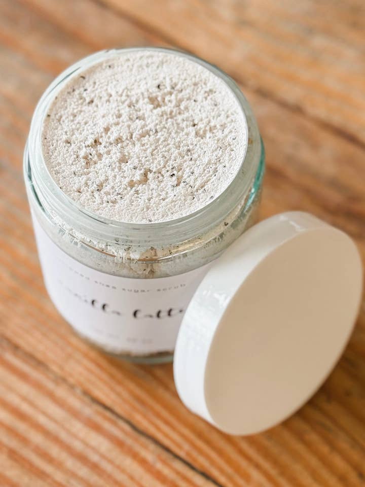 Vanilla Latte Foaming Sugar Scrub | Coffee + Vanilla for wholesale by Aspen Essence
