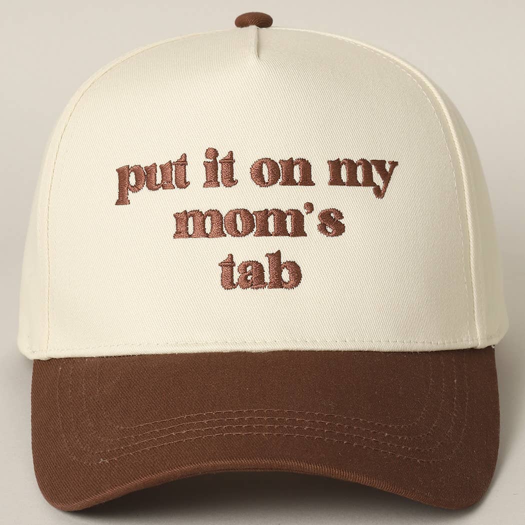 Fashion City - Wholesale Truckerpet - Uniseks - Zet het op de rekening van mijn moeder geborduurde tweekleurige hoed30