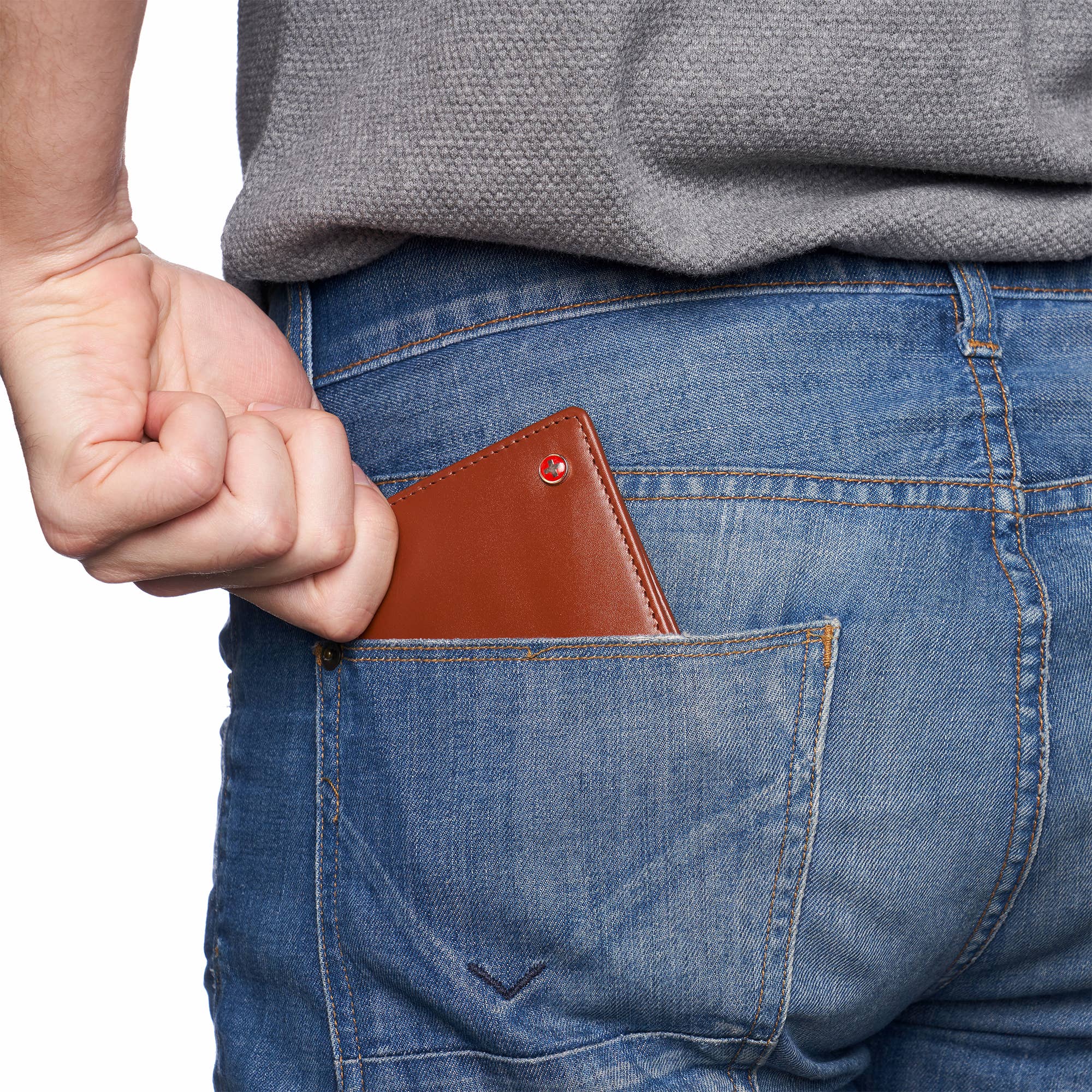 Alpine Swiss - Wholesale Wallet - Men's - Mens Genuine Leather Wallet Passcase Bifold  RFID Safe 2 ID10