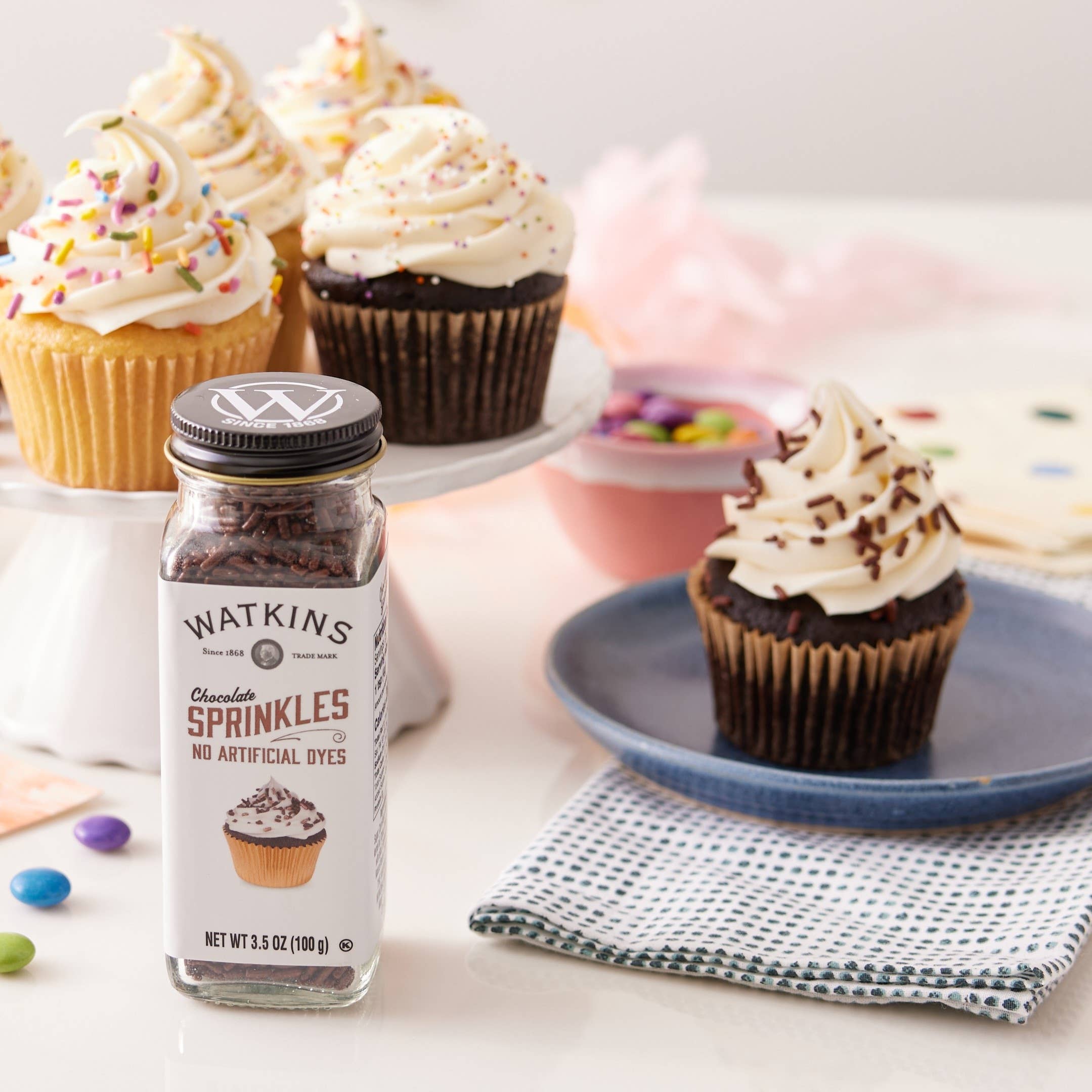 The Watkins Co. - Wholesale Sprinkles - Chocolate Decorating Sprinkles 3.5 oz2