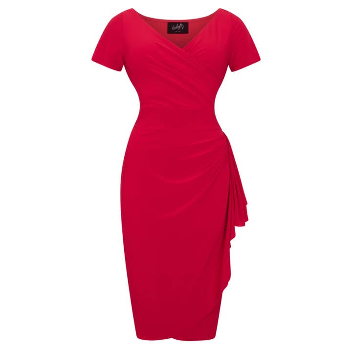Lady V London - Wholesale Dress - Women's - Elsie Dress - Red
