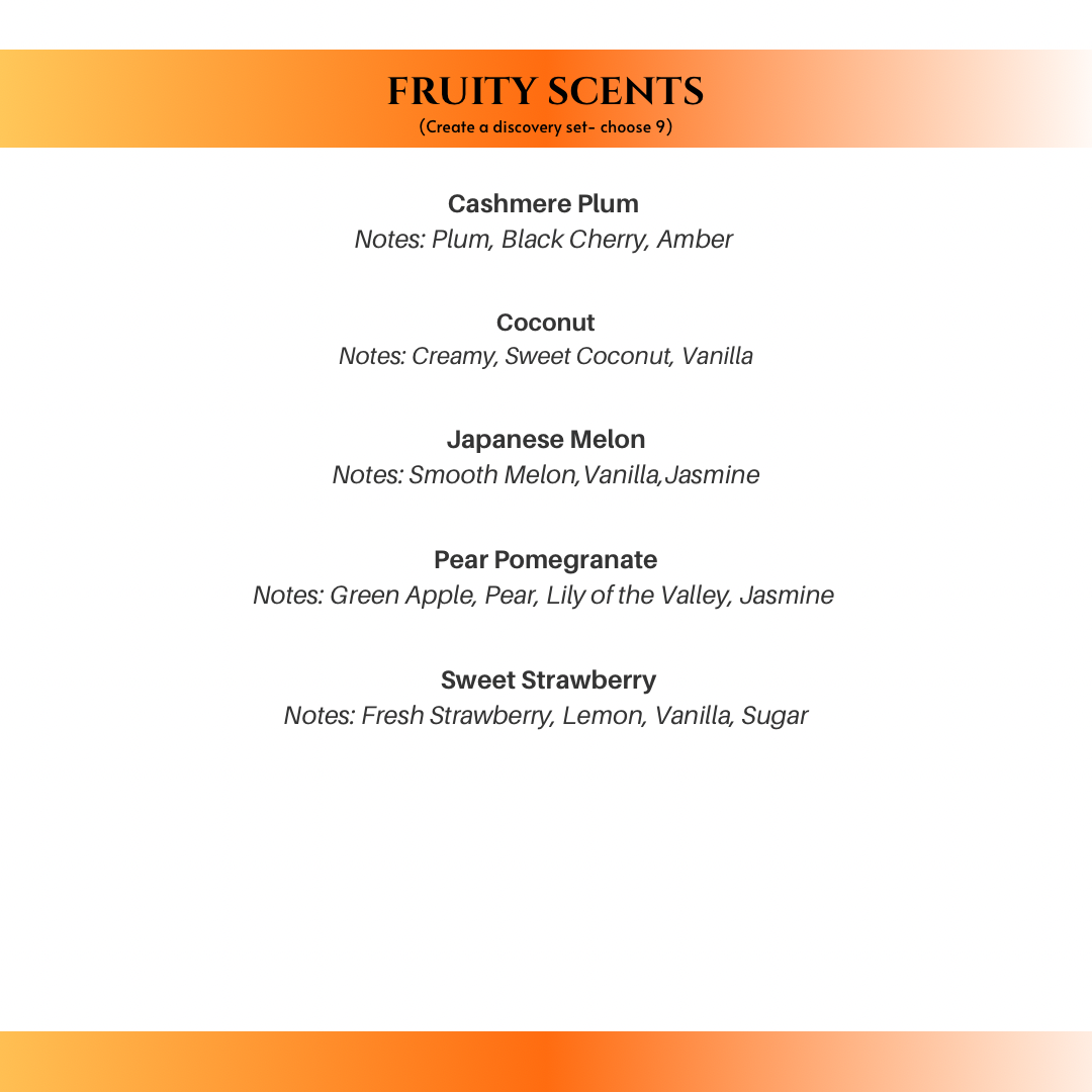 Dreamy Gallery Candle Co – wholesale Travel candles – Discovery Set: 6 scented 2 oz candles2