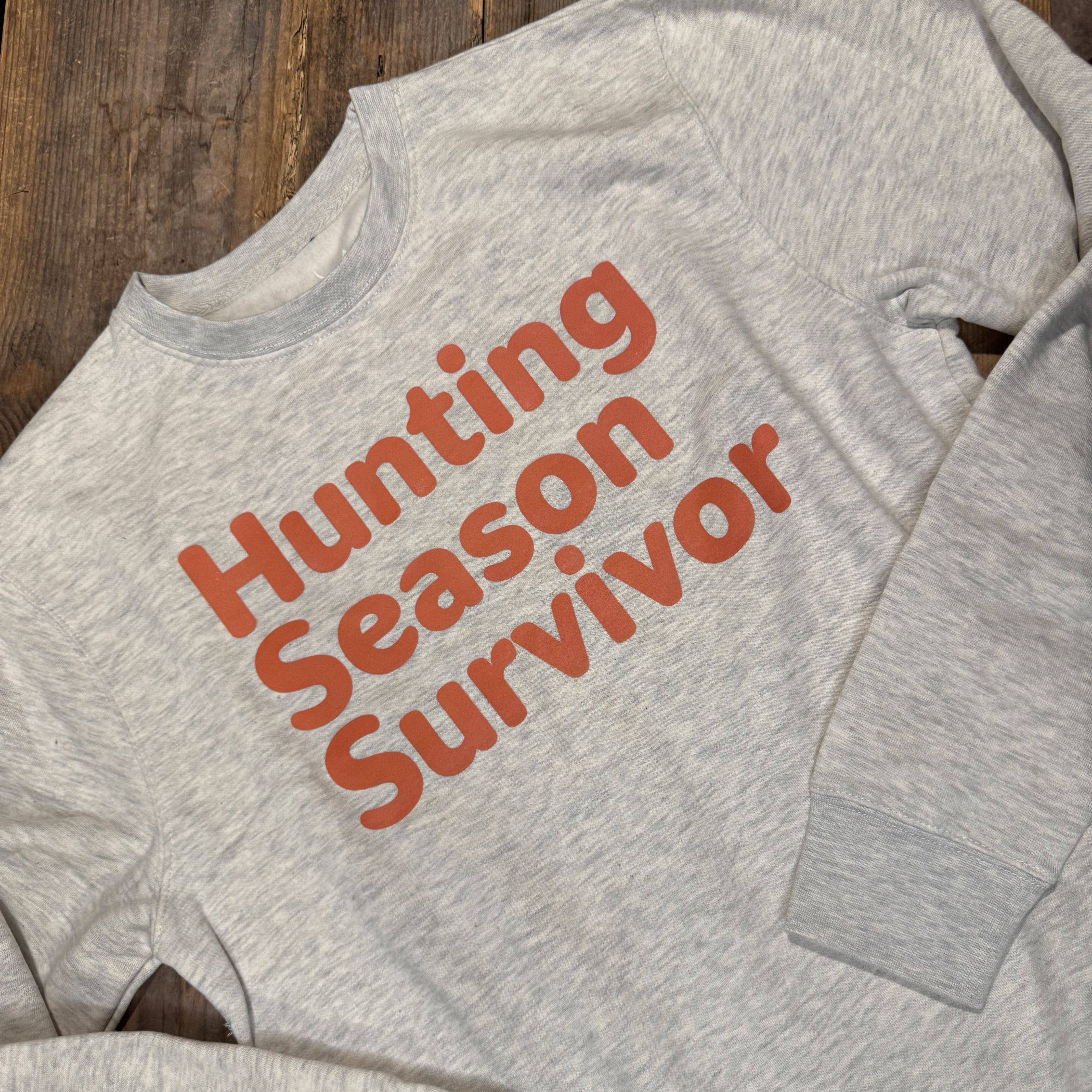 Okayest Hunter - Wholesale Graphic Sweatshirt - Women's - Hunting Season Survivor Crew Neck1