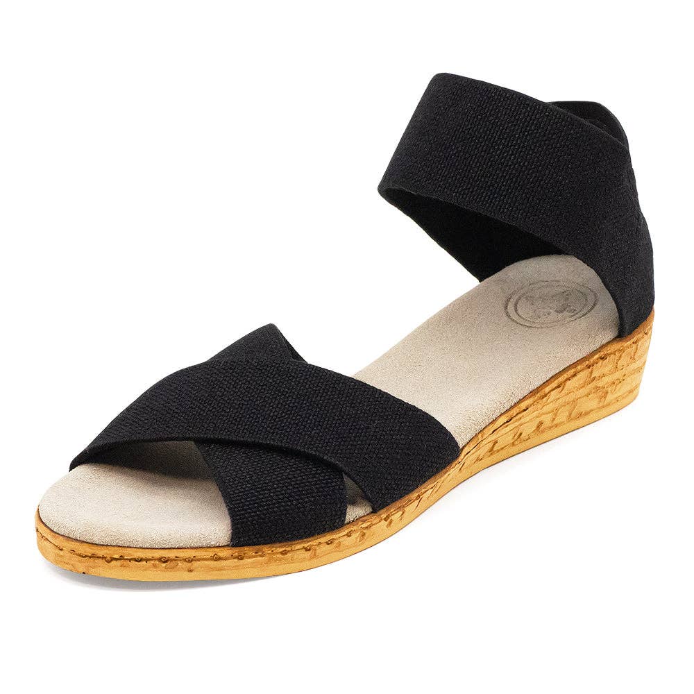Charleston Shoe Co. - Wholesale Sandals - Women's - Peachtree Solids - Spring/Summer Cork Wedge Sandal