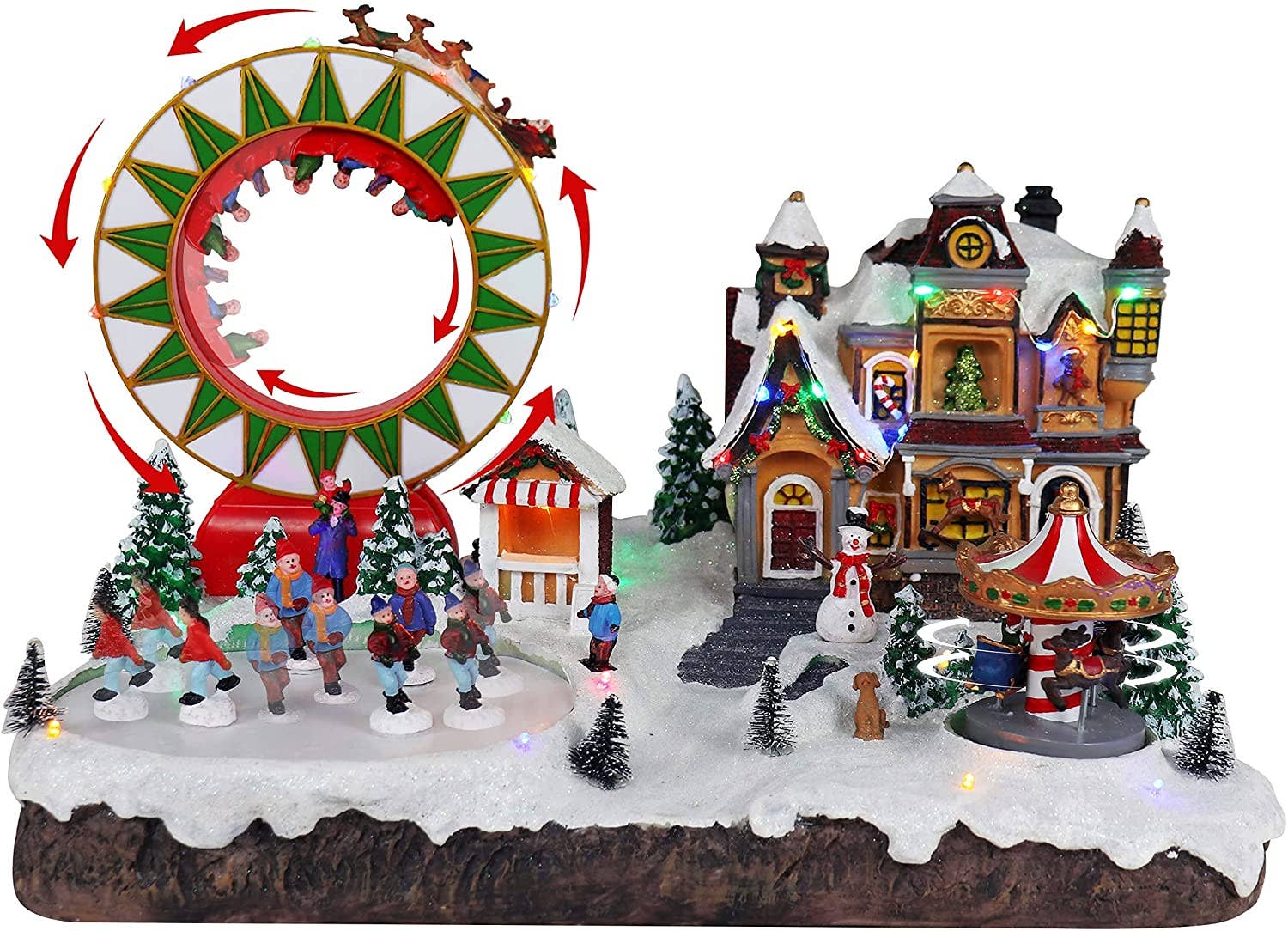 Top Treasures - Wholesale Christmas Decoration - Grand Carnival Animated Christmas Village6