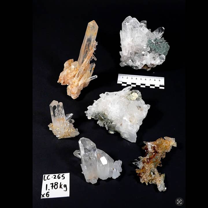 Regenboog Lemurische Kwartsclusters Gemengde variëteit partij LC-265 voor wholesale door Lemurian Quartz