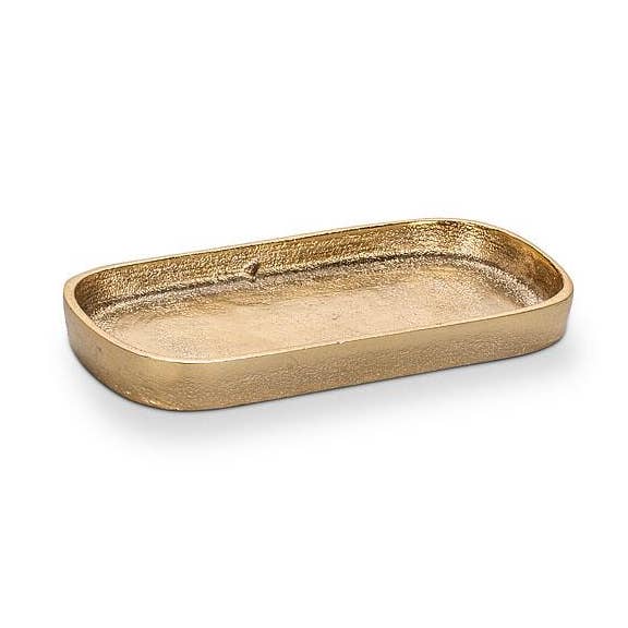 Small Oval Tray - Gold - 2.5x5"L for wholesale by Abbott