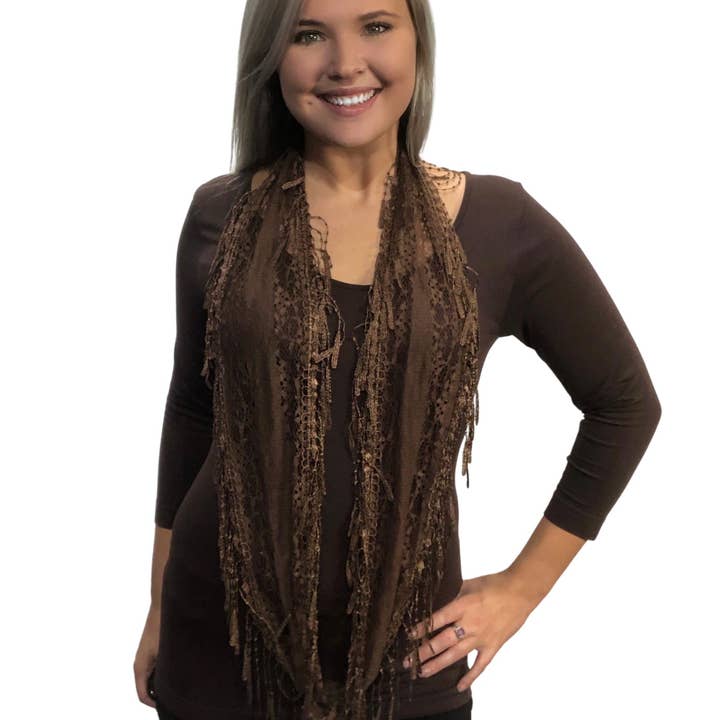 The Magic Scarf Company – Engroshandel Tørklæde - Dame – 7777 - Victorian Lace Infinity tørklæder36