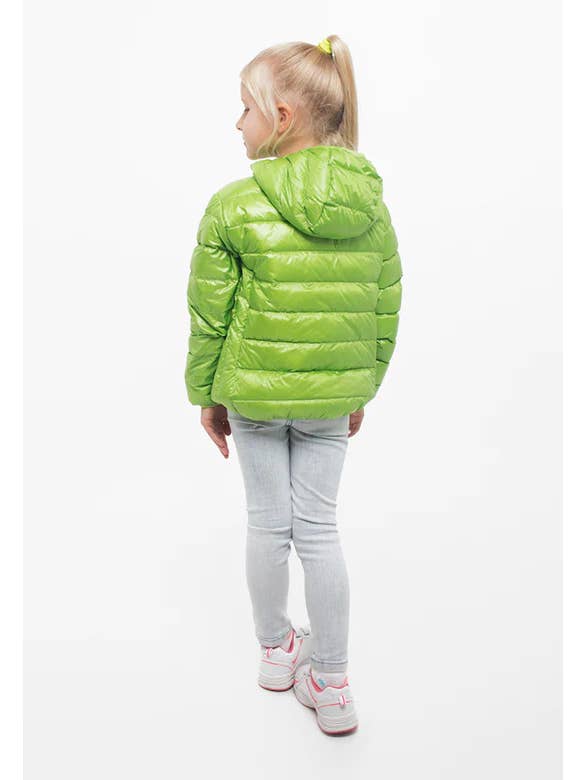 DASTI - Wholesale Puffer Jacket - Kids - Dasti Kids Down Jacket Ultralight Hooded Packable, Green