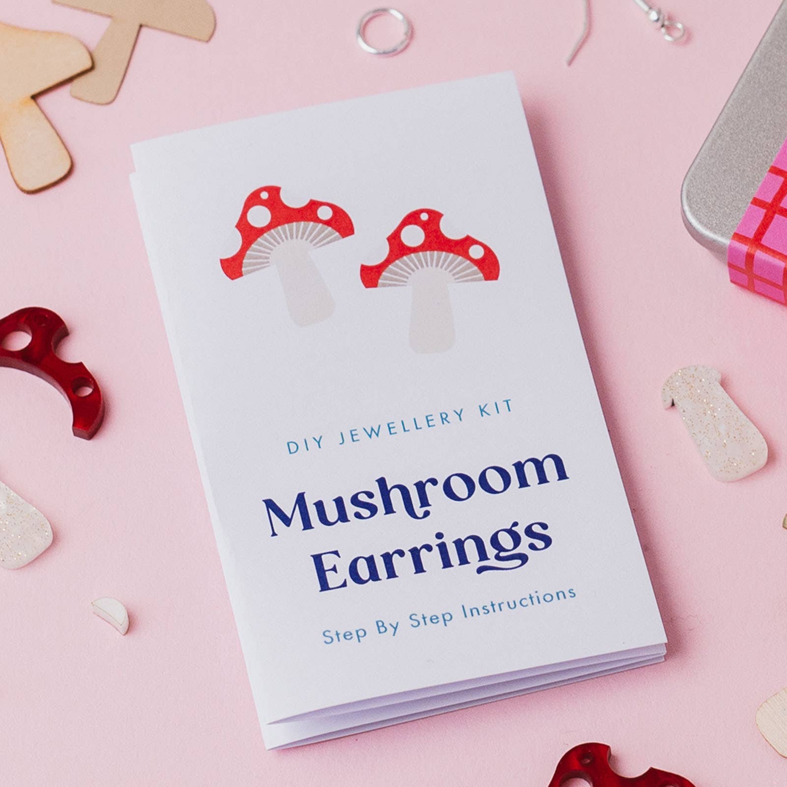 Laura Danby - Wholesale DIY craft kit - Make your own Mushroom Earrings - Jewellery DIY Craft Kit4
