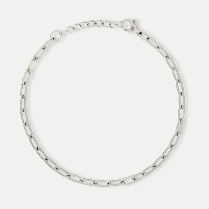 Silver Paperclip Bracelet (3MM) for wholesale by Twistedpendant