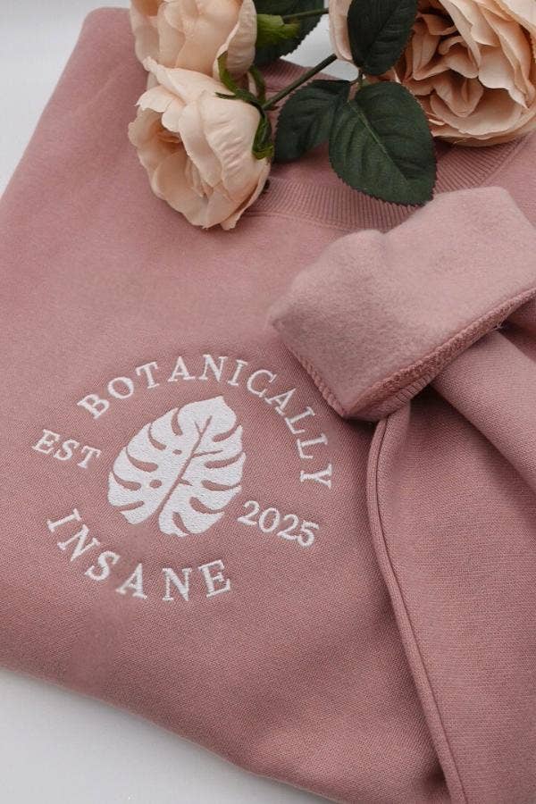 Botanically Insane - Wholesale Sweatshirt - Unisex - Botanically Insane™ Embroidered Crewneck Sweatshirt1