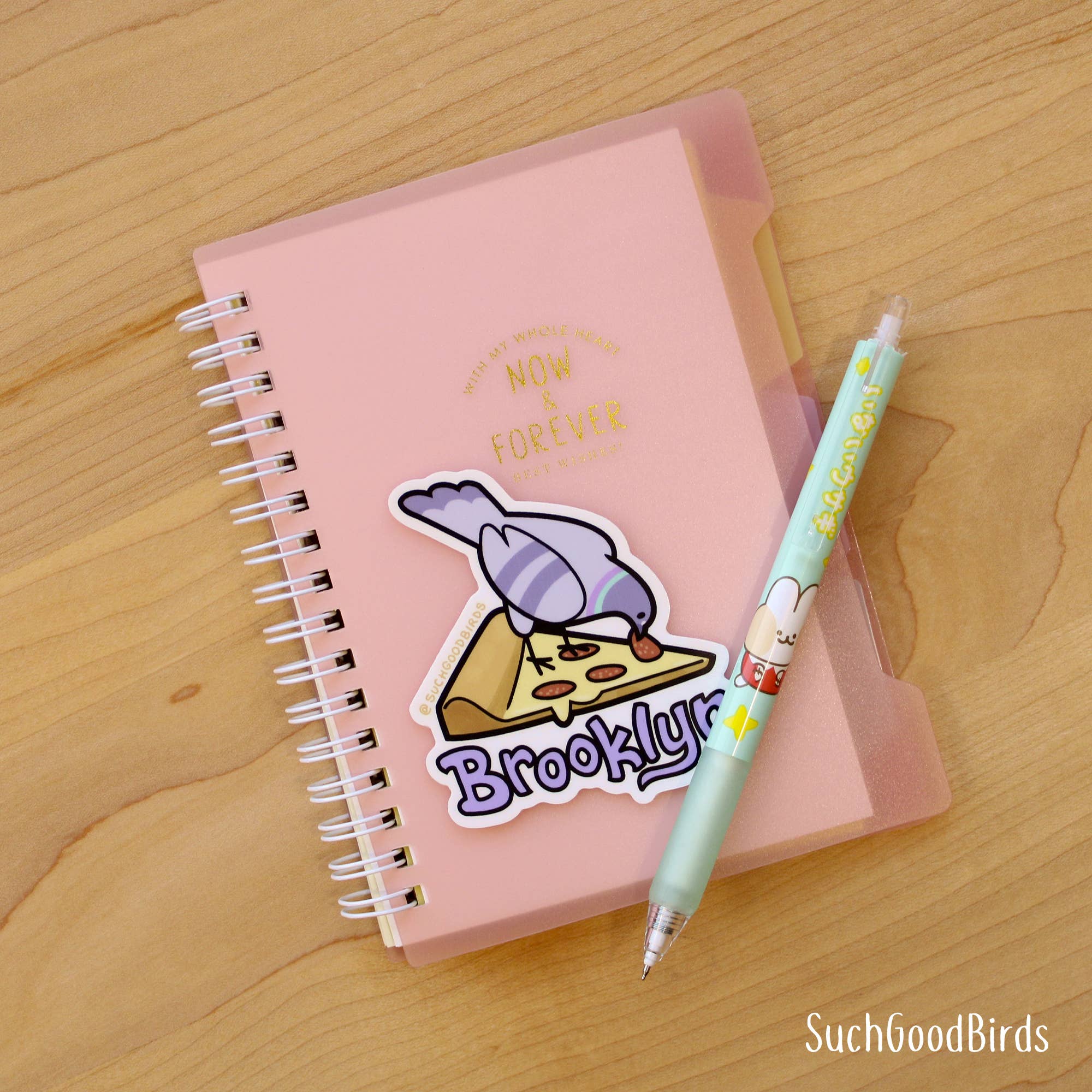 Such Good Birds - Wholesale Sticker - NYC Brooklyn Pigeon Pizza -3" Watrprf Vinyl Sticker New York1