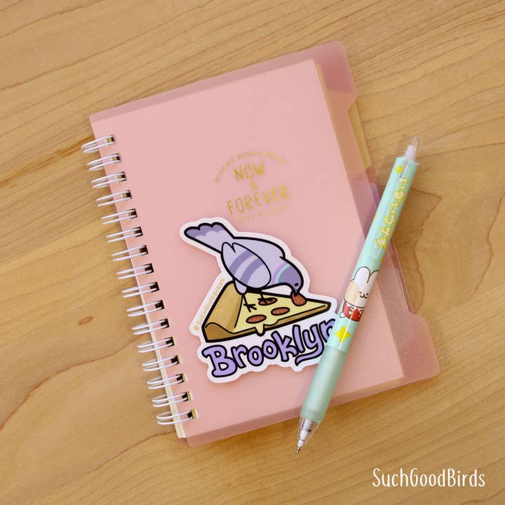 Such Good Birds - Wholesale Sticker - NYC Brooklyn Pigeon Pizza -3" Watrprf Vinyl Sticker New York1