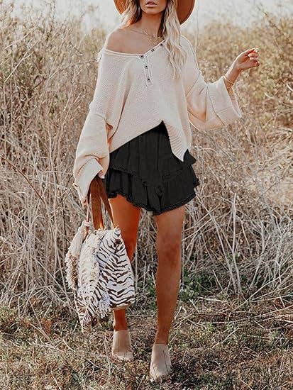 Suhkasana - Wholesale Skirt - Women's - Women's High-Waist Layered Cake Skirt – Summer Casual Mini Skirt16