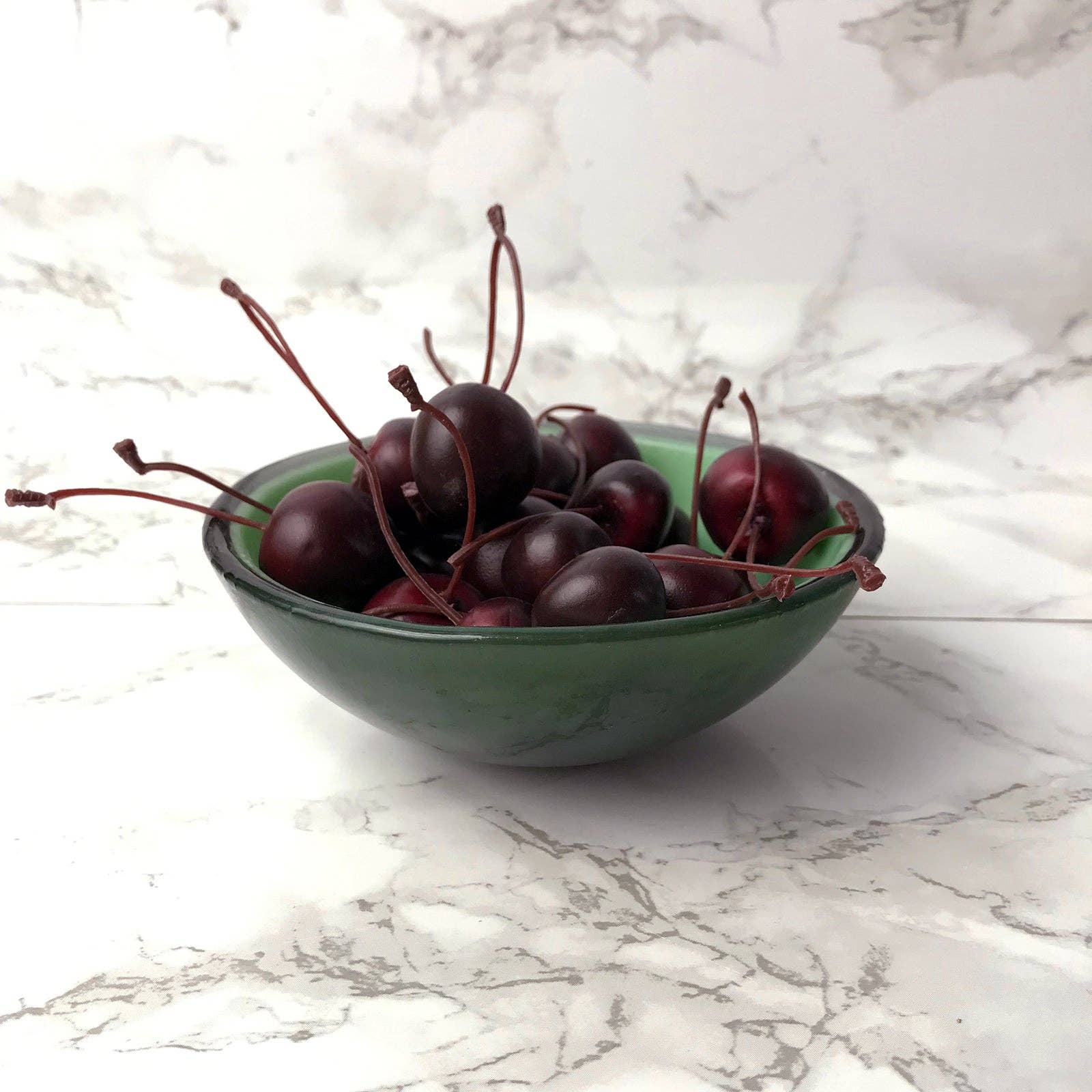 Kiku Handmade | Contemporary Fused Glass Home Goods - Wholesale Bowl - Sirena Loteria Mermaid  Fused Glass 5" Small Bowl2