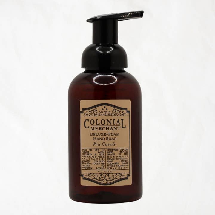 Colonial Merchant - Wholesale Hand Soap/Wash - 12 oz. Pure Cascade Foaming Hand Soap -Water Lily & Bergamot1