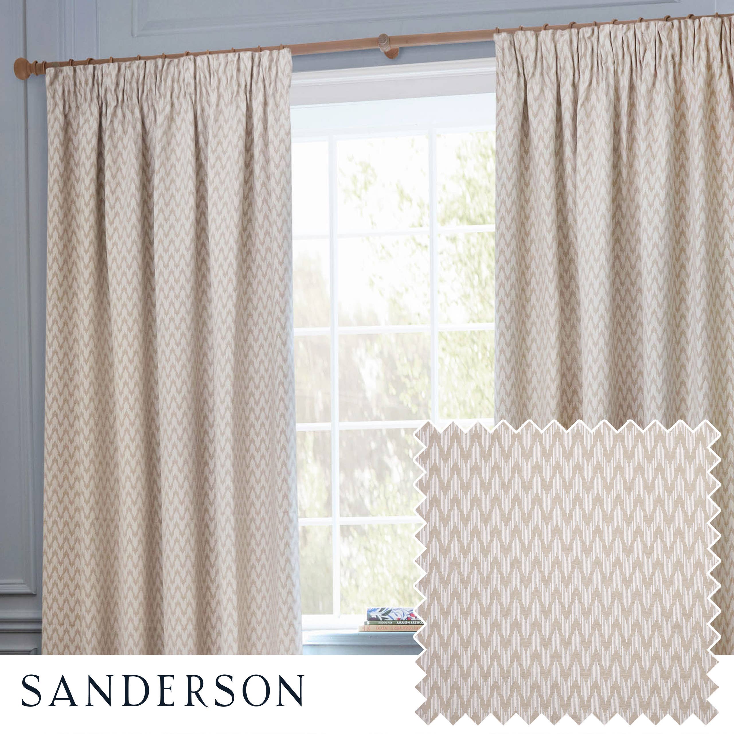 Hutton Jacquard Pencil Pleat Curtains Linen for wholesale on Faire0