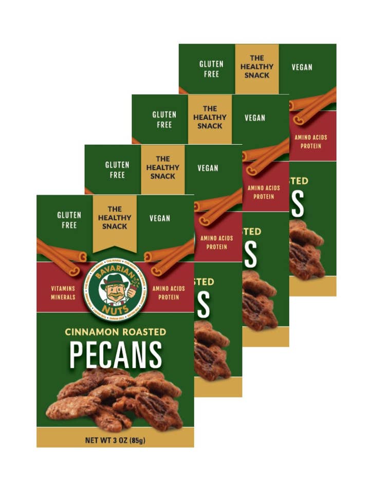 Kanel Ristede PEKANNØDDER - 3 ounce. for engroshandel hos Magic Bavarian Nuts