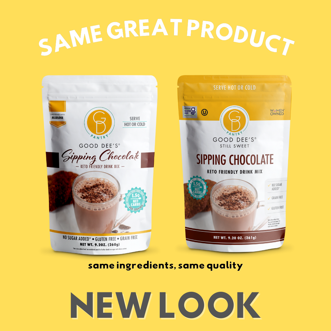 Good Dee's - Wholesale Hot cocoa mix/kit - Good Dee's Sipping Chocolate Low Carb Drink Mix - Vegan, No Sugar Added*, Soy Free and Gluten Free5