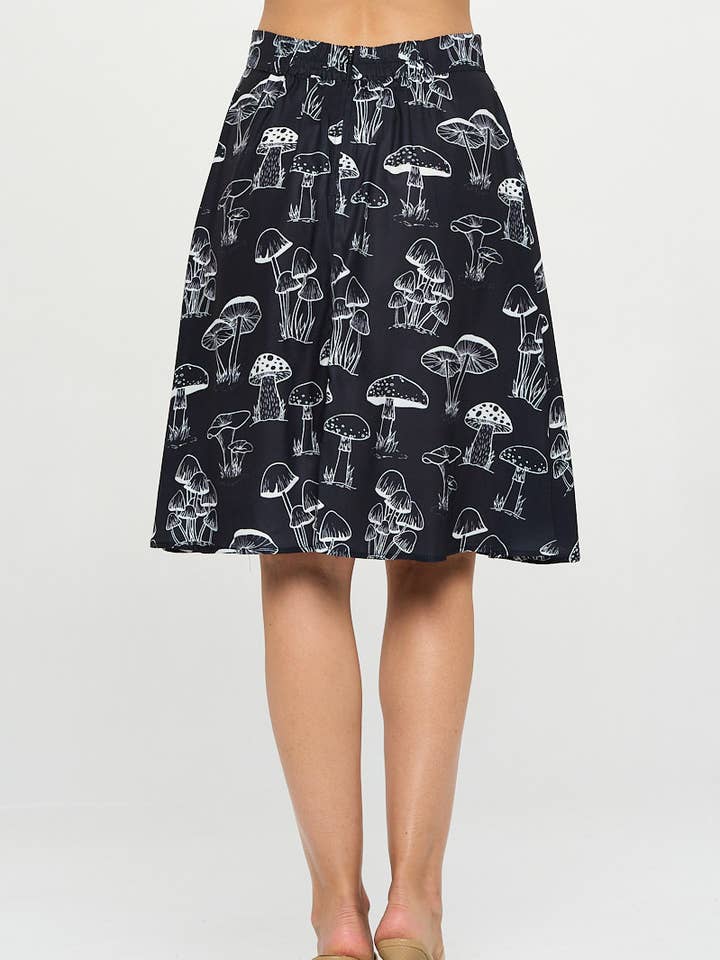 Falda con estampado de setas para venta al por mayor de LA Soul