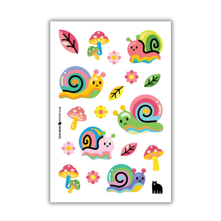 Lumache Pelose per la vendita all'ingrosso da parte di Four Bears Sticker Club