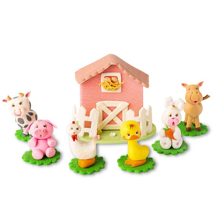 Zoe Artcrafts - Wholesale Cake/Cupcake Topper - Farm animal cake toppers Set - Centerpieces for birthday