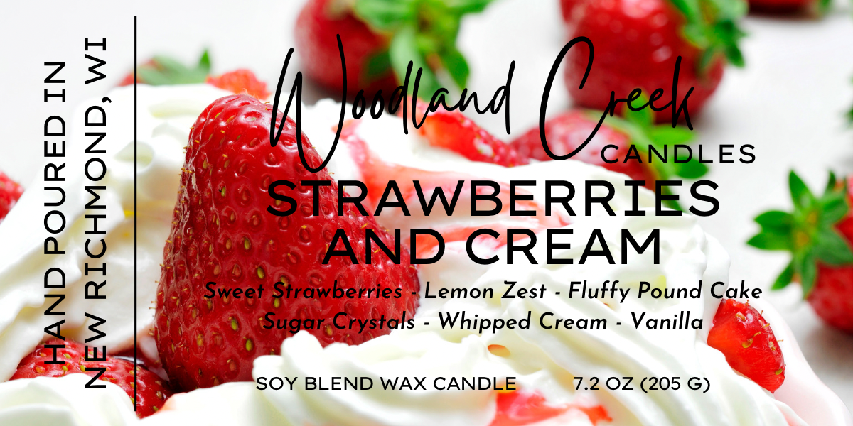 Woodland Creek Candles - Vente Bougie en bocal - Bougie en cire au mélange de fraises et de soja1