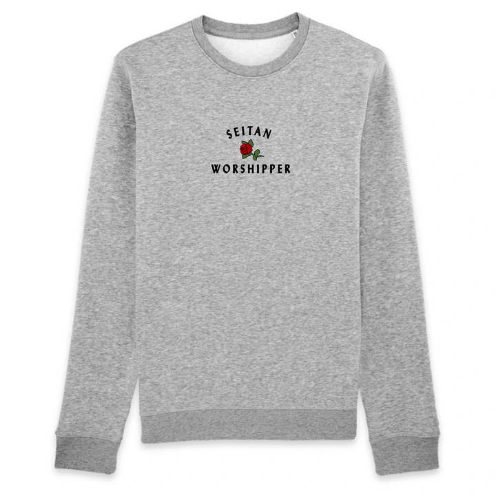 Oat Milk Club - Wholesale Graphic Sweatshirt - Unisex - Seitan Worshipper - Organic Cotton Sweatshirt1