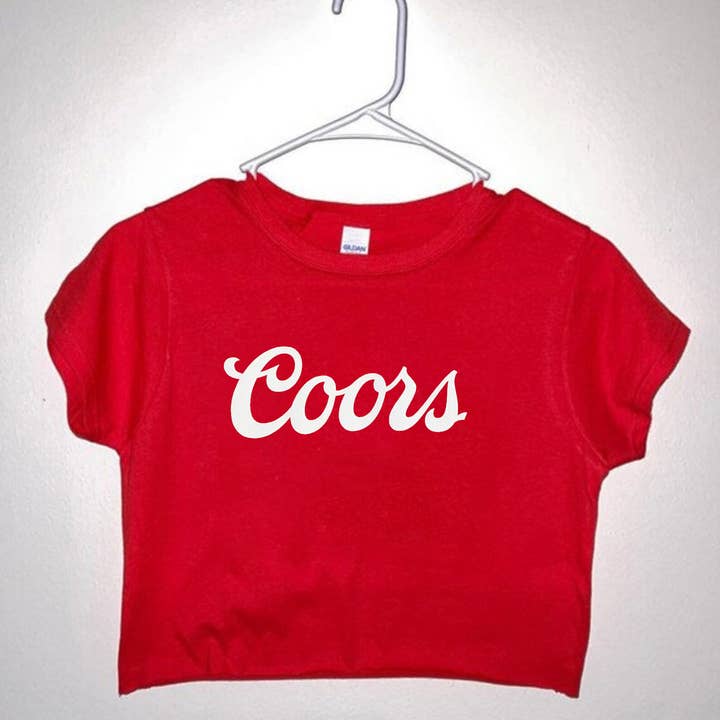 Coors Red Crop Top for wholesale by Free Spirit