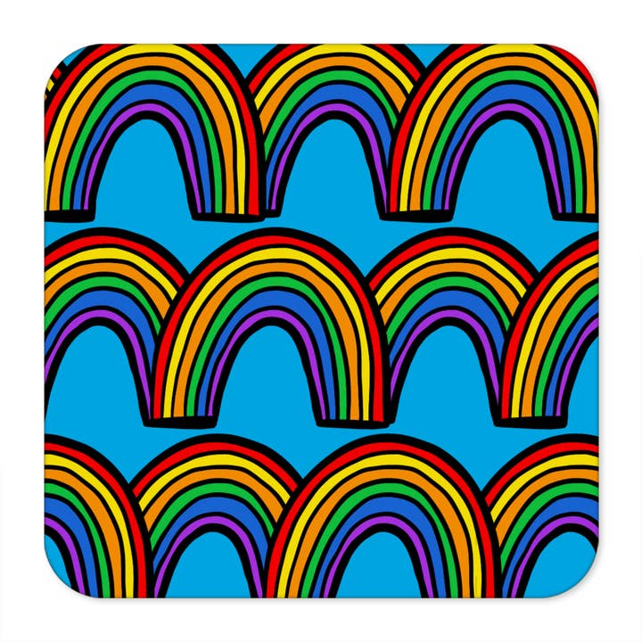 Untersetzer mit Regenbogen für den Großhandel von TeePee Creations
