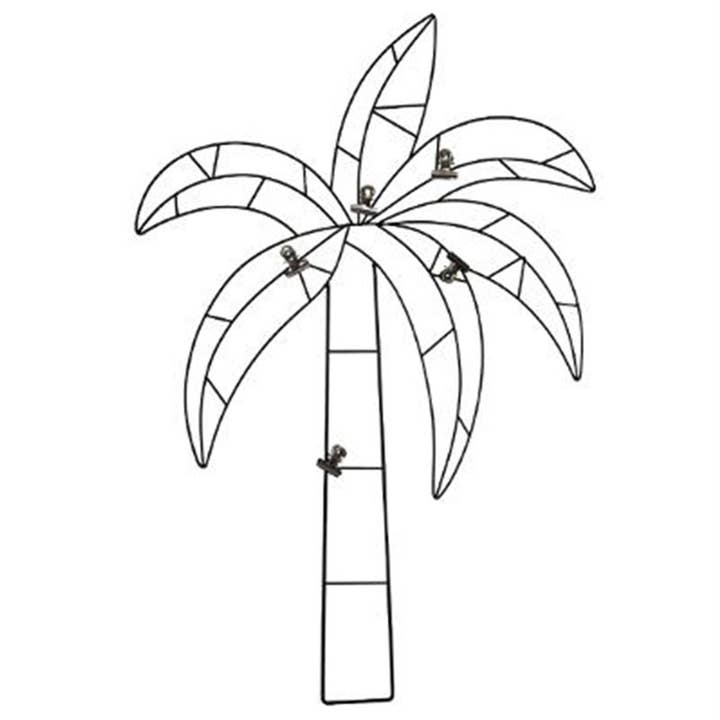 Metal Photo Holder with 5 Clips (Pineapple, Flamingo, Palm Tree) for wholesale by TSJJ