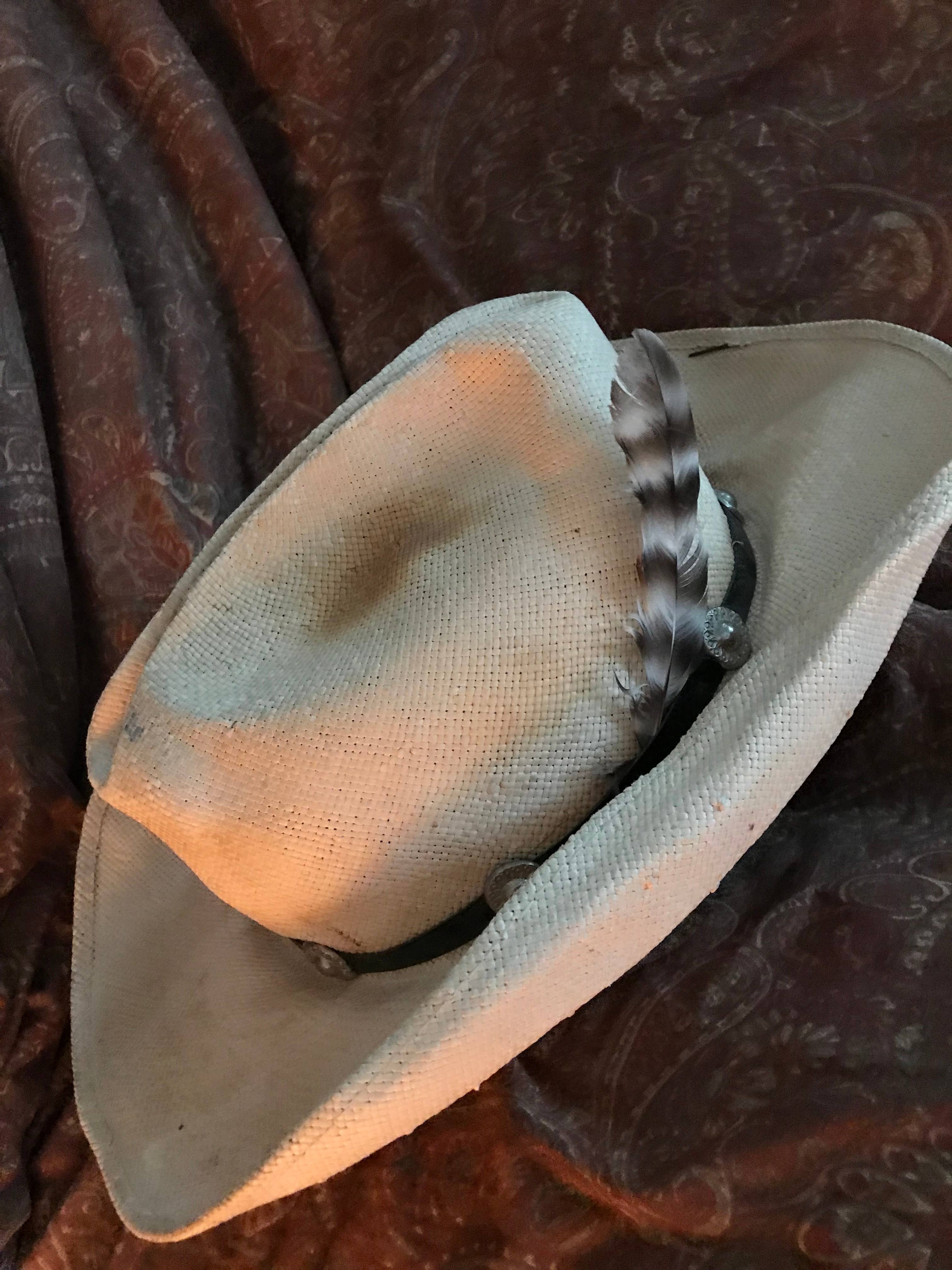 Hip Vintage Hats & More – wholesale Cowboy Hat – Women’s – Hip Vintage Distressed Cowboy Hat w/ Silver Concho Hatband15