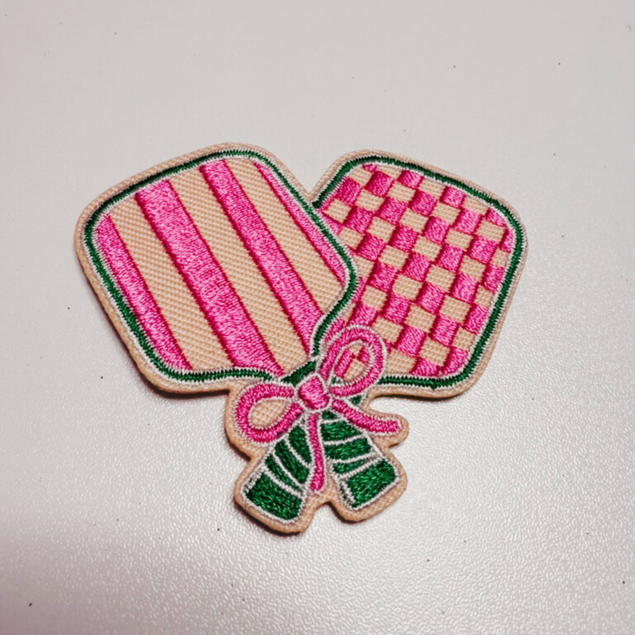 TEELUX - Wholesale Patch - 2.5" Pickleball Paddle  -  Embroidered Hat Patch3