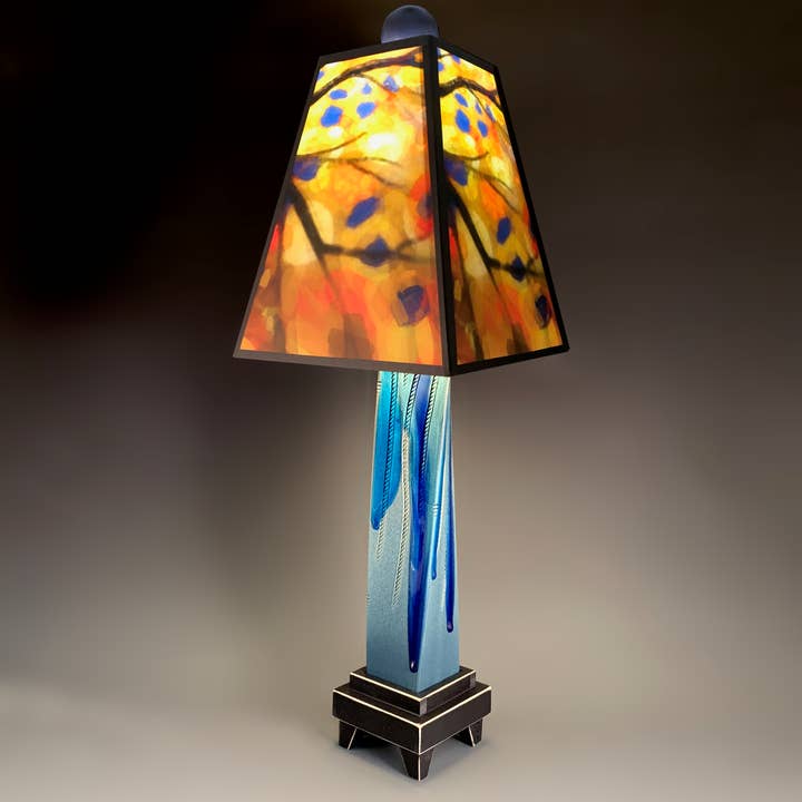 Macone Clay / Spooner Creek - Wholesale Accent/Desk Lamp - X - Stained Tree Lamp3