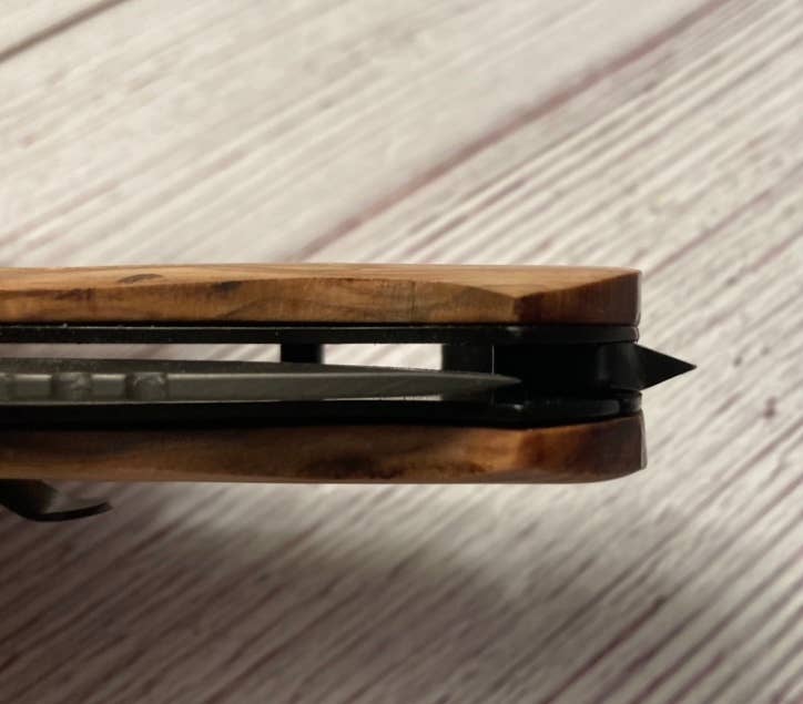 Quail Tail Laser Art - Wholesale Pocket Knife/Holder - Kayaker Lady Knife3