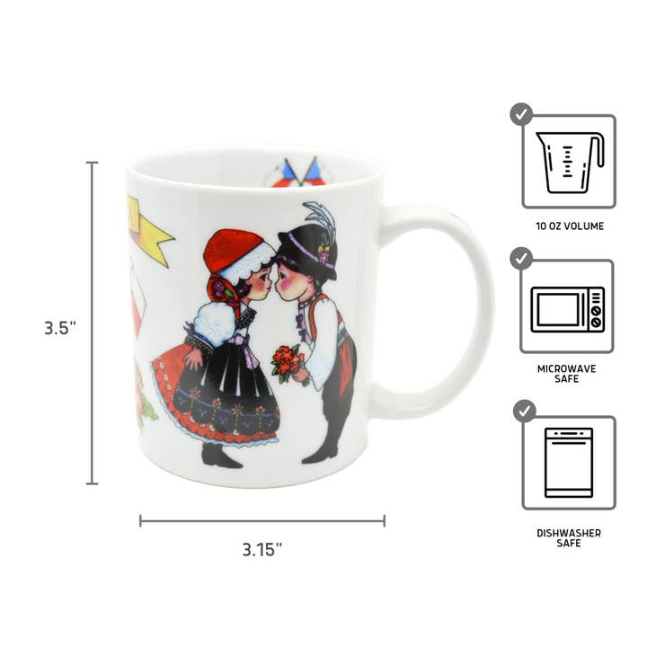 European Heritage Gifts - Wholesale Coffee Mug - Czech Gift Ceramic Coffee Mug