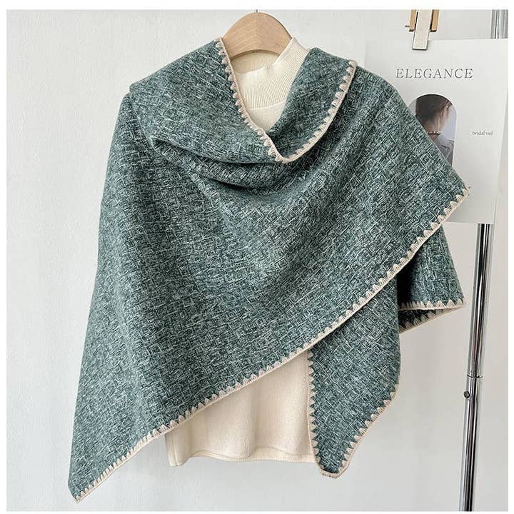 JC Sunny Fashion - Wholesale Scarf - Women's - JC023507 Triangle Embroidered Edge scarf4