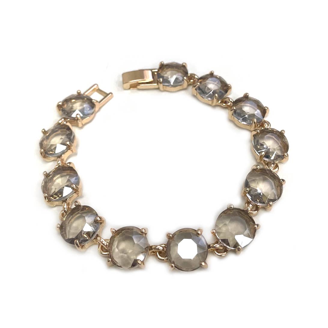 StarryNYC - Vente Bracelets maillon et chaîne - Bracelet rond en cristal taillé dans un coussin28