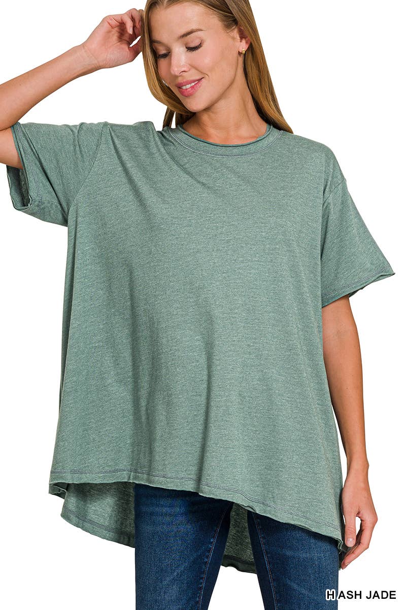 42POPS – wholesale Tunic – Women’s – ".._ Washed Cotton Drop Shoulder Oversized Top8