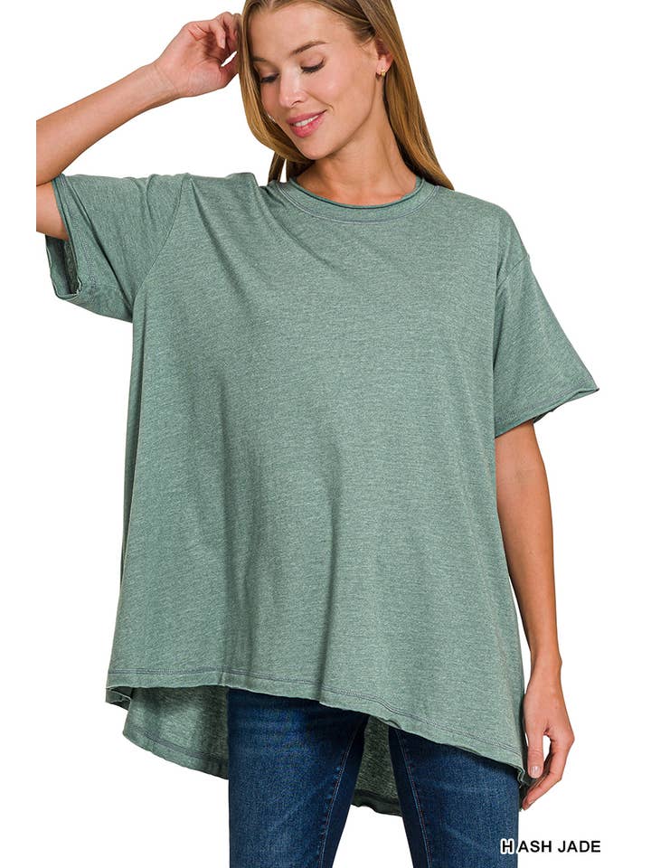 42POPS – wholesale Tunic – Women’s – ".._ Washed Cotton Drop Shoulder Oversized Top8