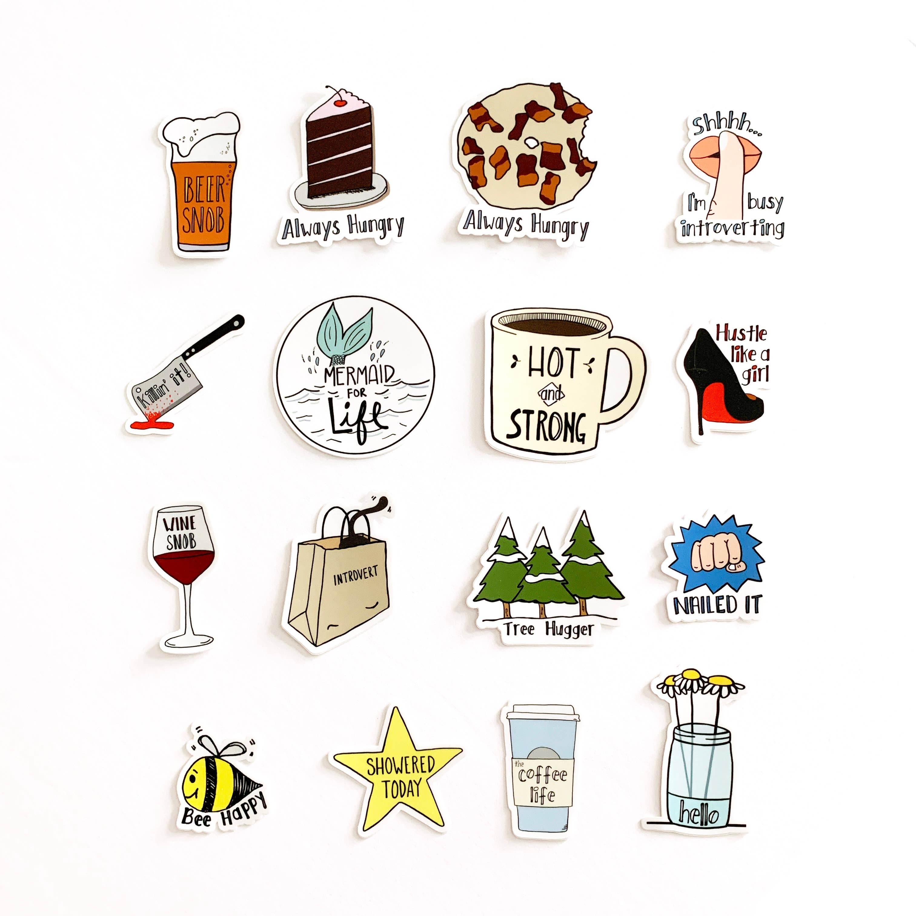 Yellow Daisy Paper Co. - Wholesale Sticker - Introverting Cat Sticker, Vinyl Introvert Sticker4