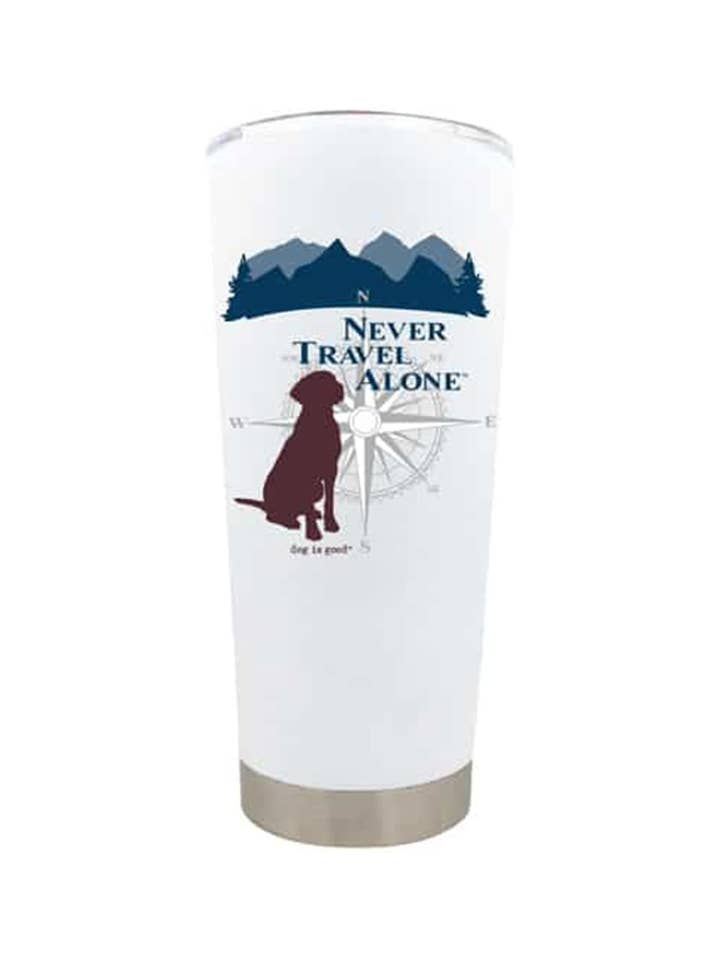 Tumbler: Mai viaggiare da soli, 20 oz per la vendita all'ingrosso da parte di Dog is Good