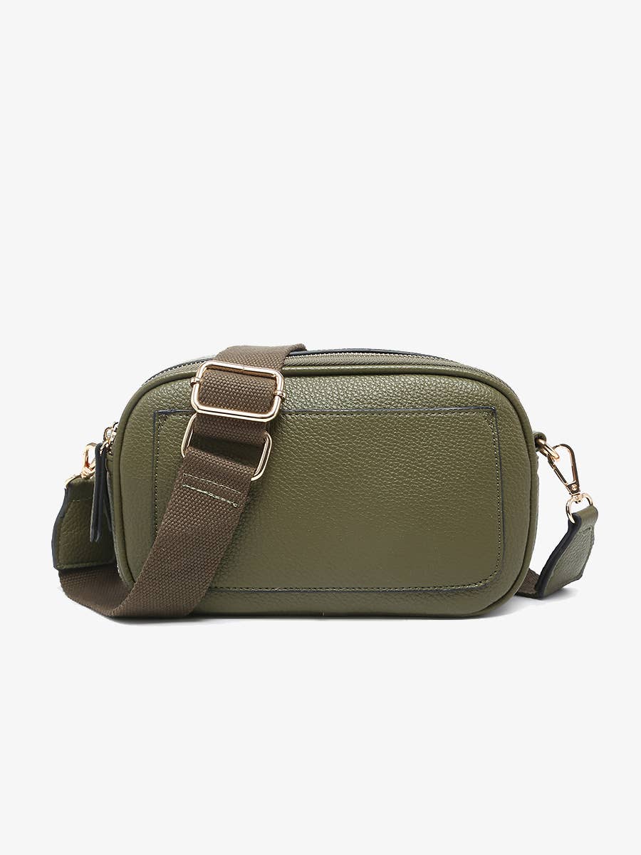 Jen & Co. – wholesale Axelväska - Dam – M2531 Sky Crossbody med dubbel dragkedja och dragficka6