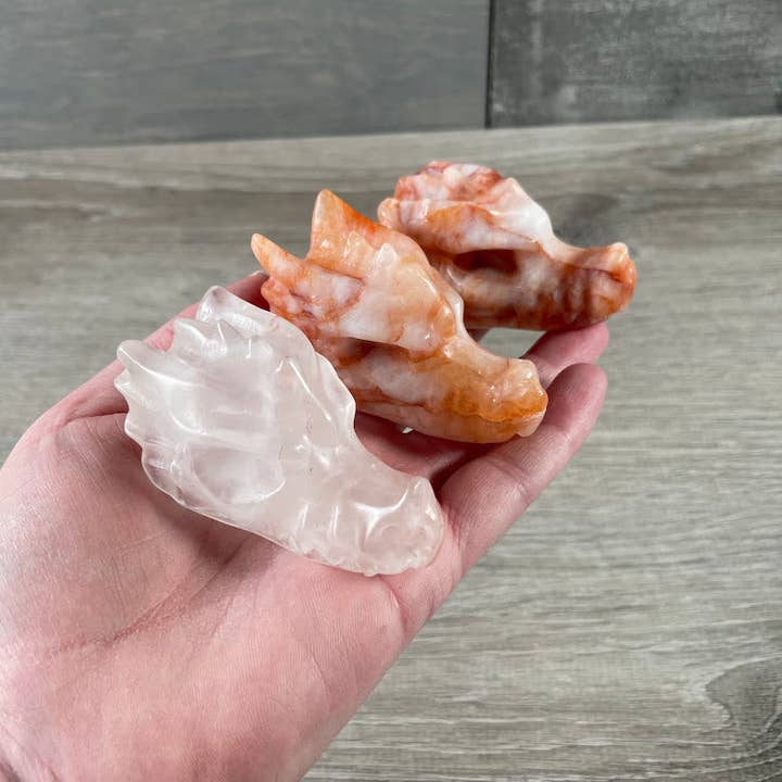 Keystone Crystals - Vente Pierre et cristal de spiritualité - Crânes de dragon en pierres précieuses – Sculptures en cristal en gros29