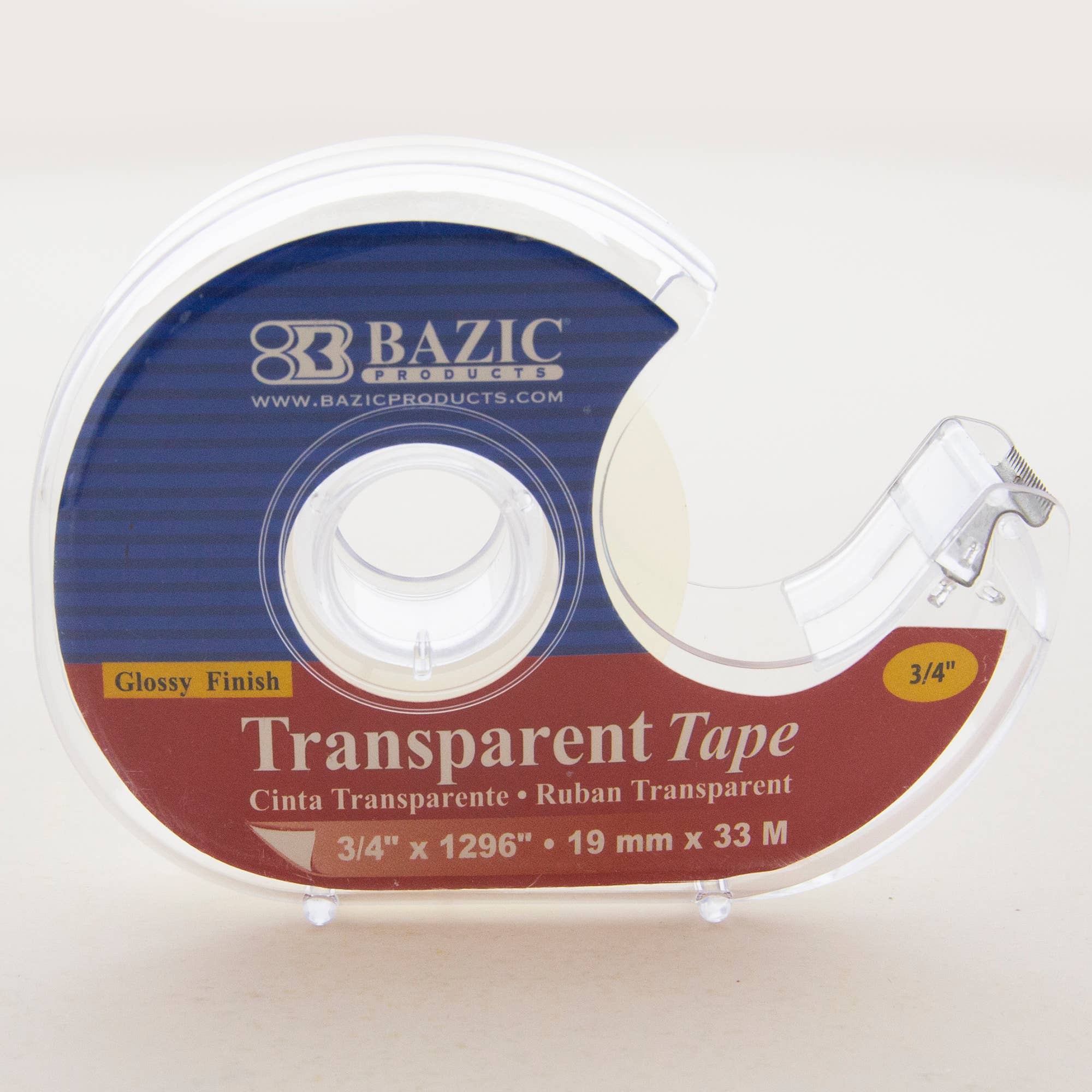 BAZIC Products - Wholesale Tape - Transparent Tape 3/4" X 1296" w/ Dispenser2